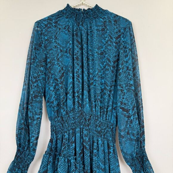 MISA Los Angeles Snake Print Savanna Dress 💚 - Picture 8 of 14